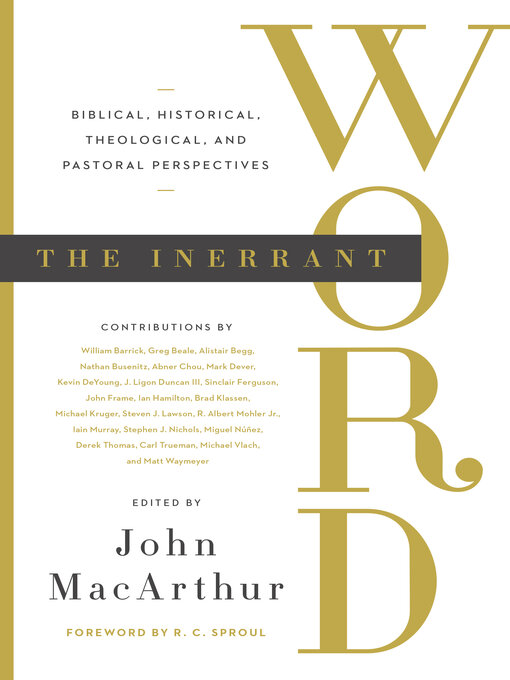 Title details for The Inerrant Word by John MacArthur - Available